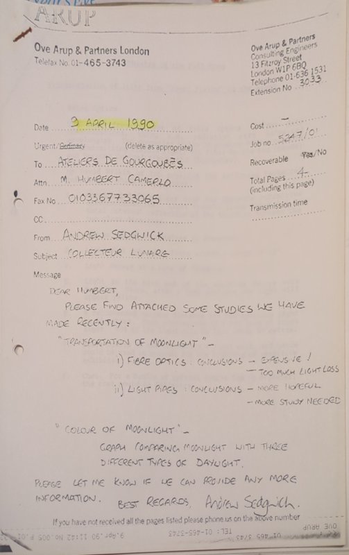 Light transport and moonlight colour studies