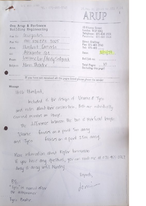 Uranie and Tycho collectors design and construction