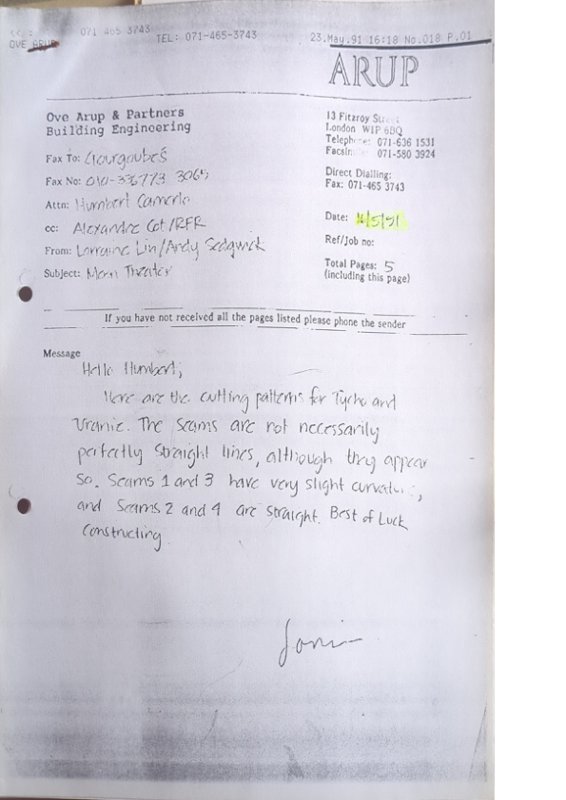 Tycho and Uranie cutting patterns