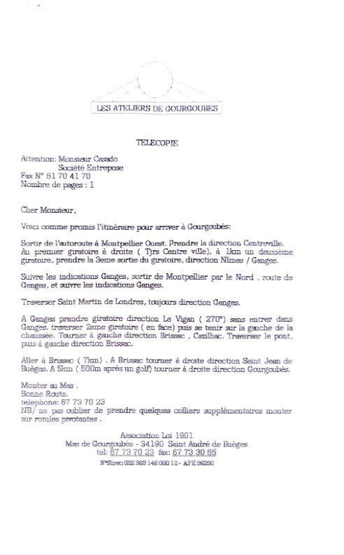 Message to Mr Casado