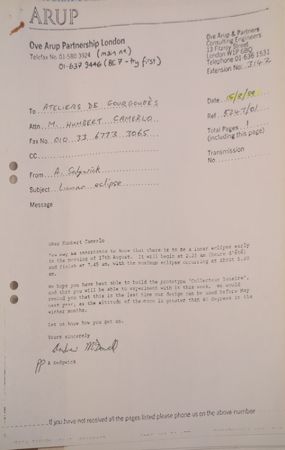 Message on the lunar eclipse