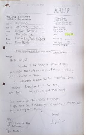 Uranie and Tycho collectors design and construction