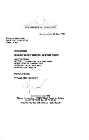 Congratulations to Peter Rice