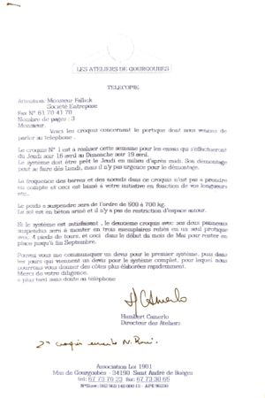 Message to Mr Fallick