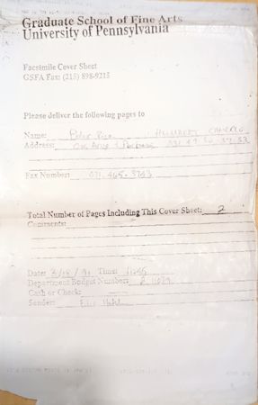 Message from University of Pennsylvania to Peter Rice