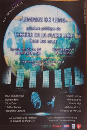 Lumiere de Lune theatre TV show poster advertisement (multiple copies)